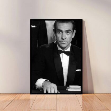 Sean Connery Poster Canvas Wall Art Home Decor (No Frame)