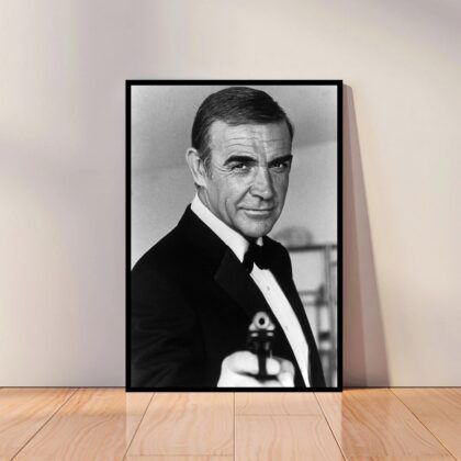 Sean Connery Poster Canvas Wall Art Home Decor (No Frame)