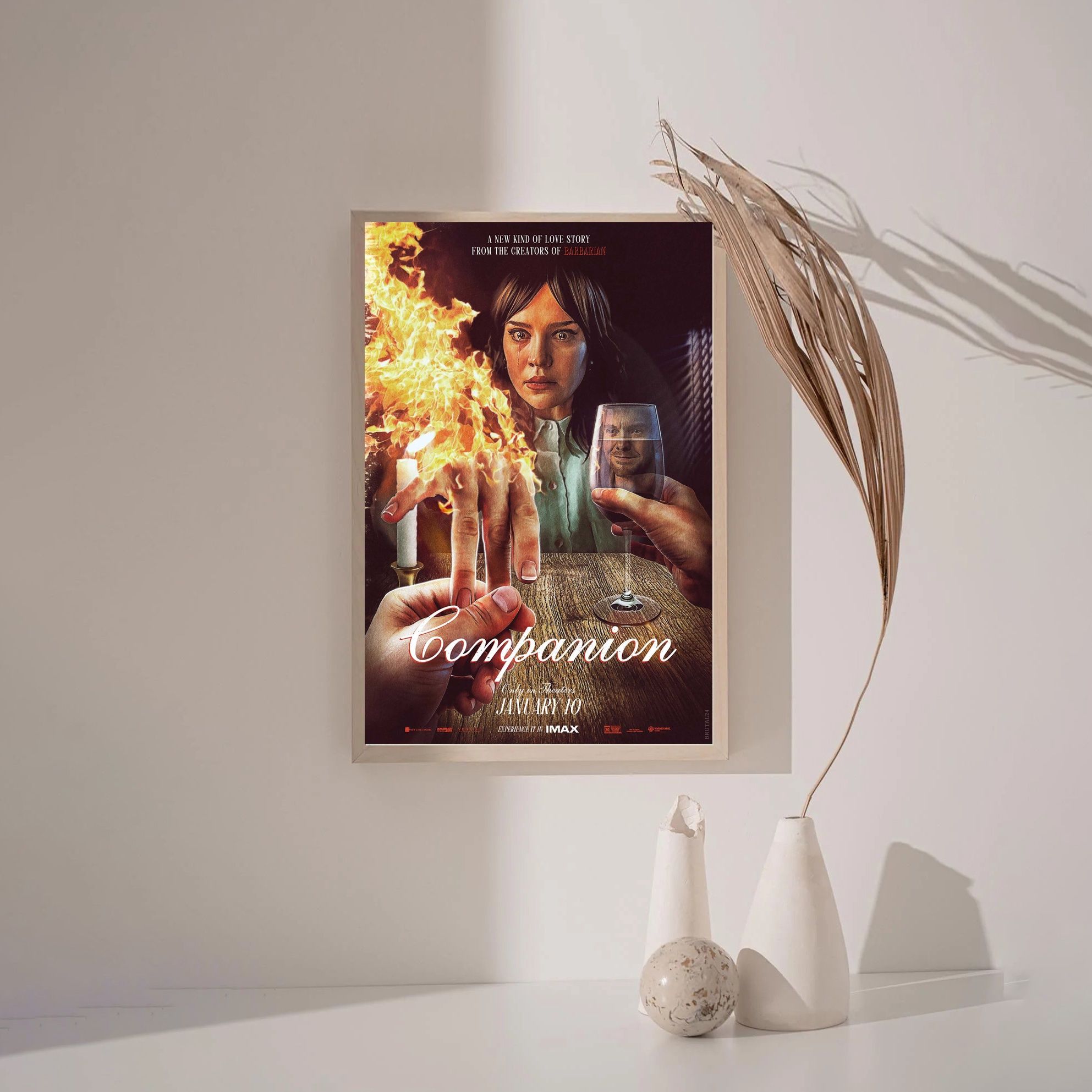 Companion MOVIE Poster Canvas Wall Art Home Decor (No Frame) - Image 3