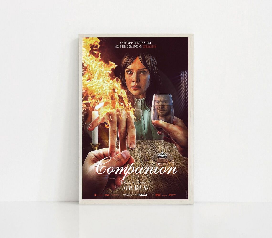 Companion MOVIE Poster Canvas Wall Art Home Decor (No Frame) - Image 2