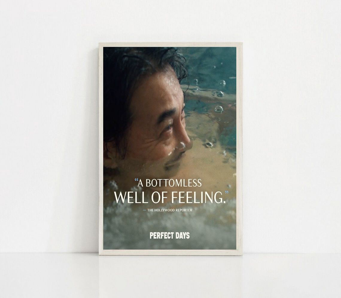 Perfect Days MOVIE Poster Canvas Wall Art Home Decor (No Frame)