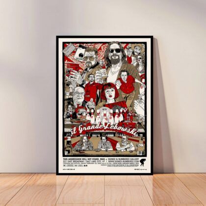 The Big Lebowski Movie Poster Canvas Wall Art Home Decor (No Frame)