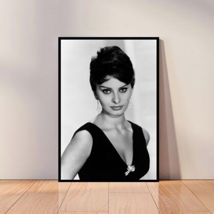 Sophia Loren Movie Star Poster Canvas Wall Art Home Decor (No Frame)