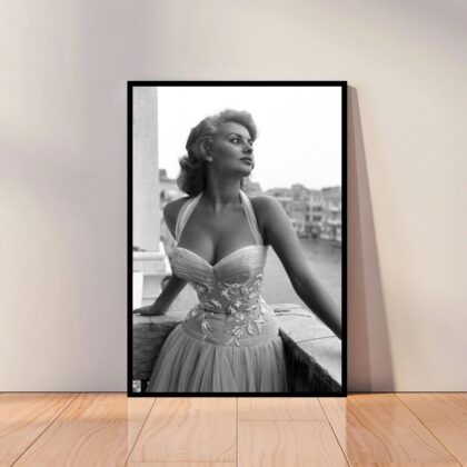 Sophia Loren Movie Star Poster Canvas Wall Art Home Decor (No Frame)