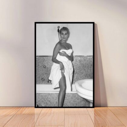 Sophia Loren Movie Star Poster Canvas Wall Art Home Decor (No Frame)