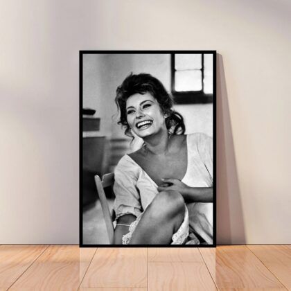 Sophia Loren Movie Star Poster Canvas Wall Art Home Decor (No Frame)