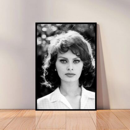 Sophia Loren Movie Star Poster Canvas Wall Art Home Decor (No Frame)