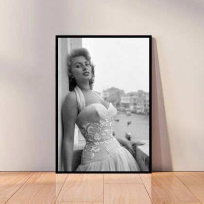 Sophia Loren Movie Star Poster Canvas Wall Art Home Decor (No Frame)