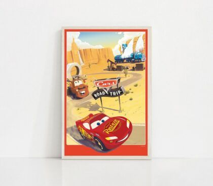 Cars 1 2006 MOVIE Poster Canvas Wall Art Home Decor (No Frame)