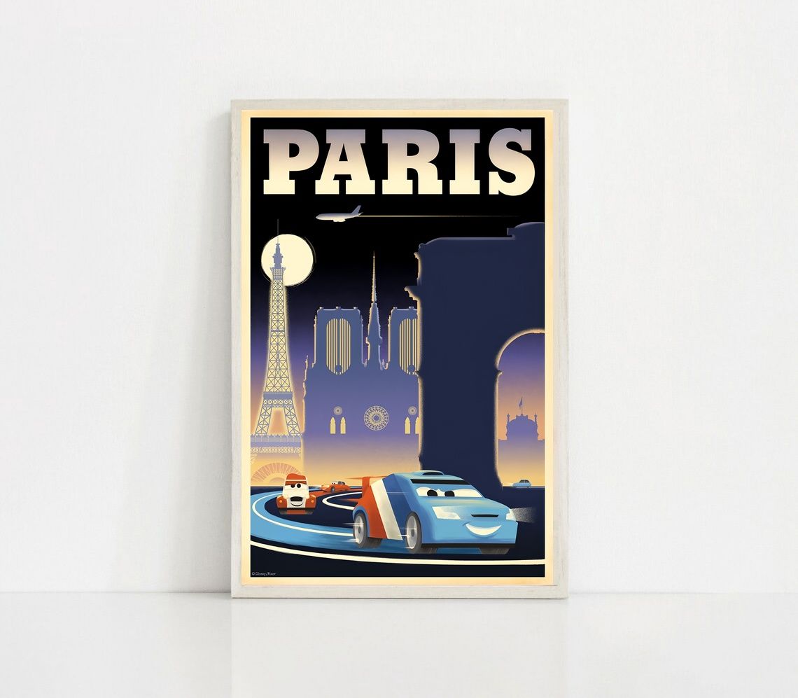 Cars 1 2006 MOVIE Poster Canvas Wall Art Home Decor (No Frame)