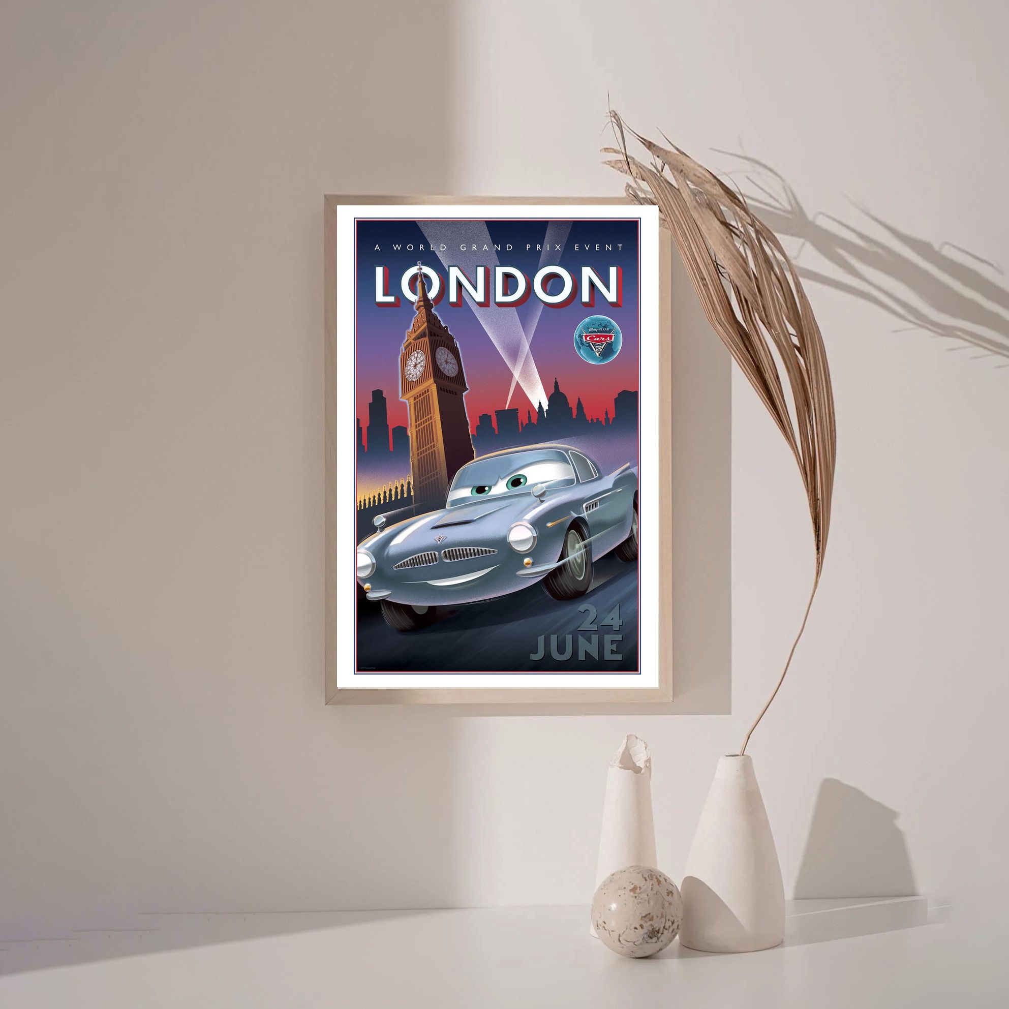 Cars 1 2006 MOVIE Poster Canvas Wall Art Home Decor (No Frame) - Image 3