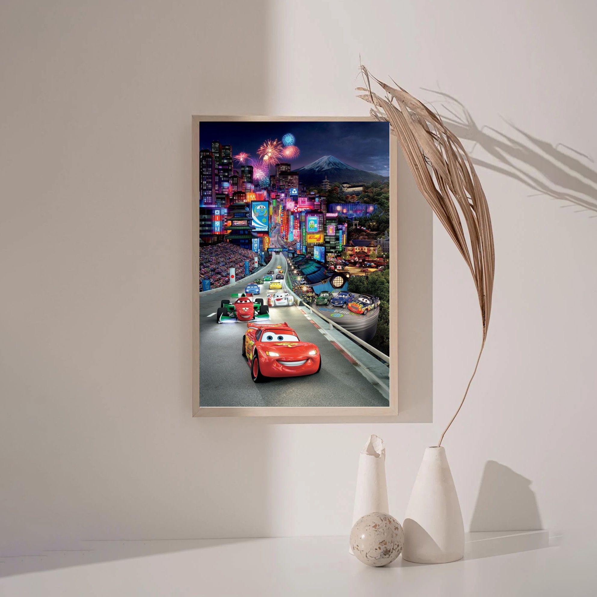 Cars 1 2006 MOVIE Poster Canvas Wall Art Home Decor (No Frame) - Image 3