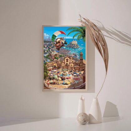 Cars 1 2006 MOVIE Poster Canvas Wall Art Home Decor (No Frame)