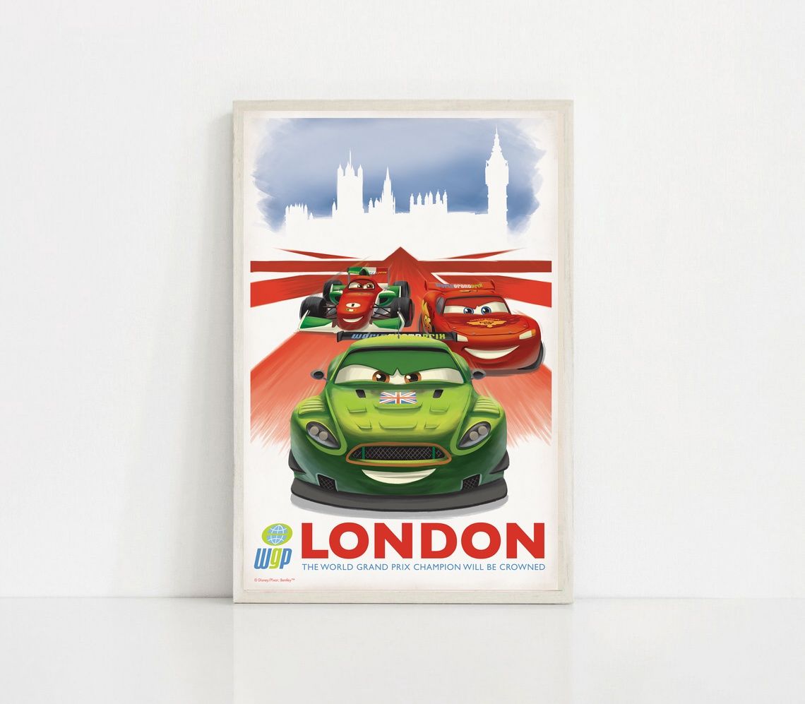 Cars 1 2006 MOVIE Poster Canvas Wall Art Home Decor (No Frame) - Image 2