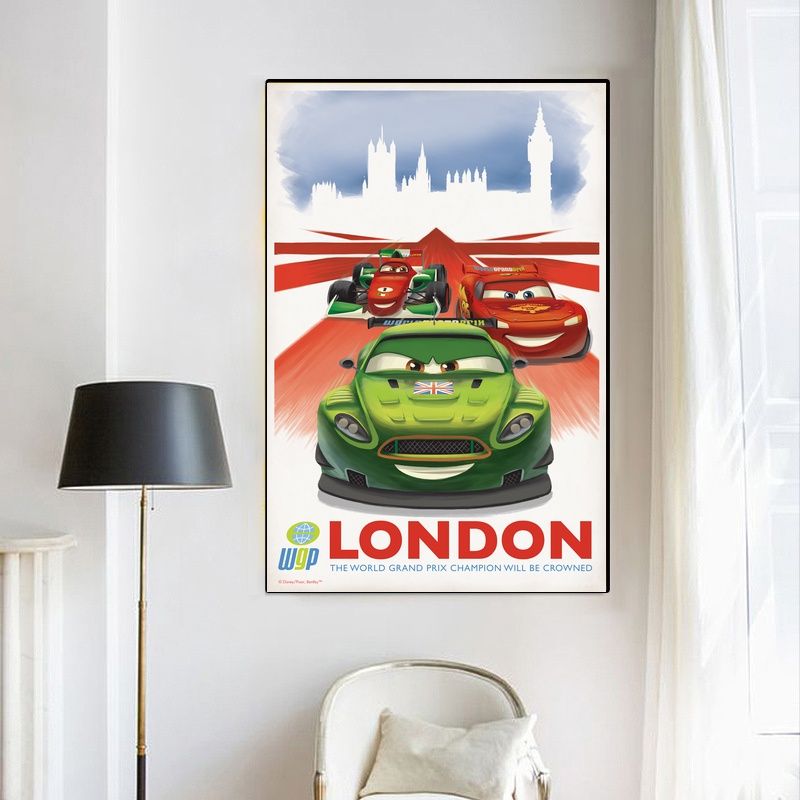 Cars 1 2006 MOVIE Poster Canvas Wall Art Home Decor (No Frame) - Image 4