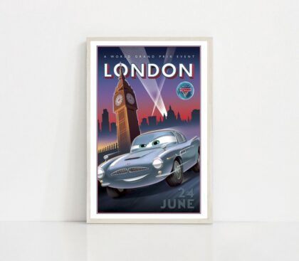 Cars 1 2006 MOVIE Poster Canvas Wall Art Home Decor (No Frame)