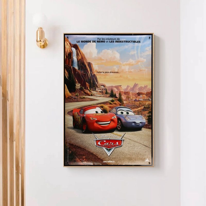 Cars 1 2006 MOVIE Poster Canvas Wall Art Home Decor (No Frame) - Image 4