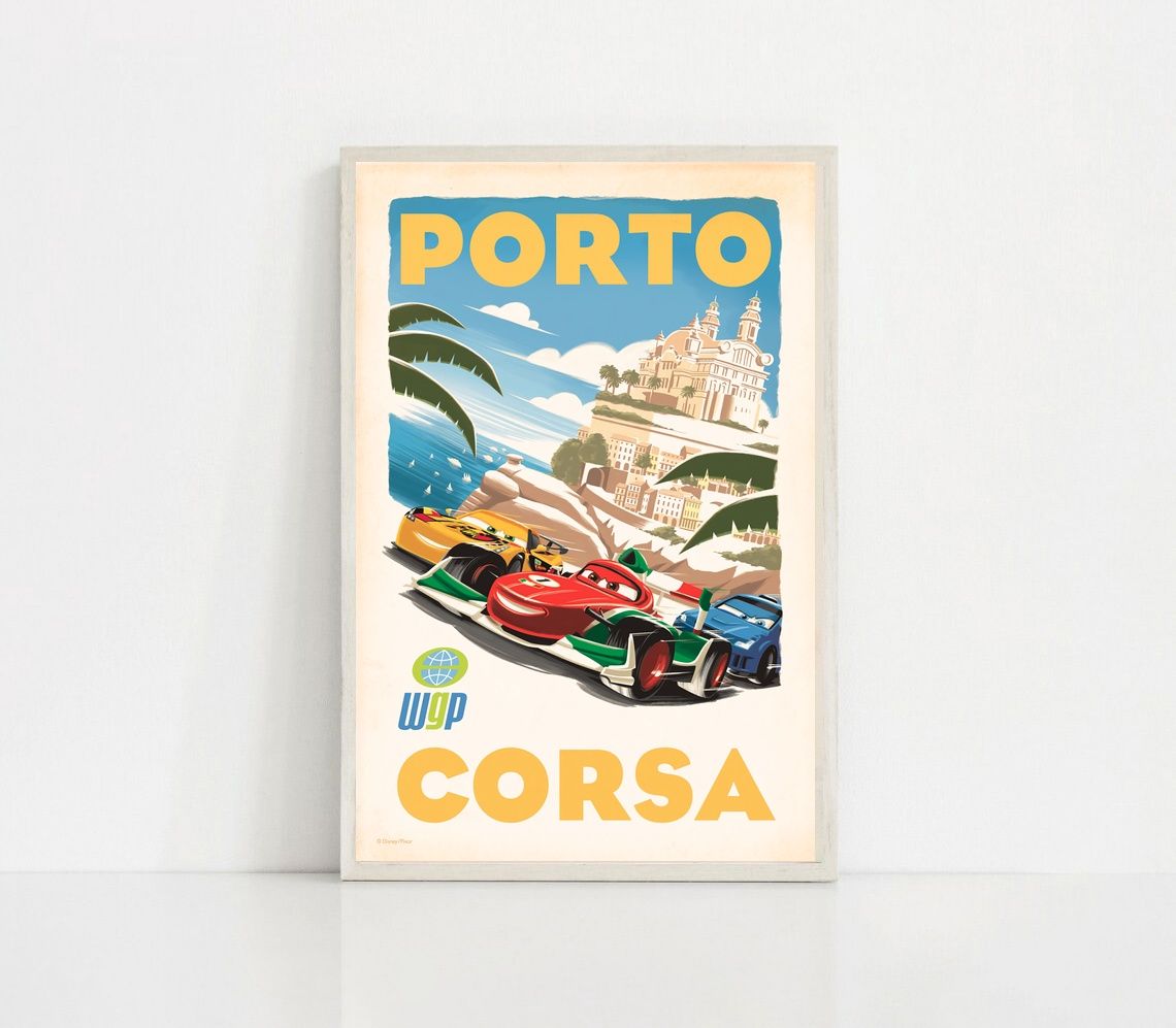 Cars 1 2006 MOVIE Poster Canvas Wall Art Home Decor (No Frame)