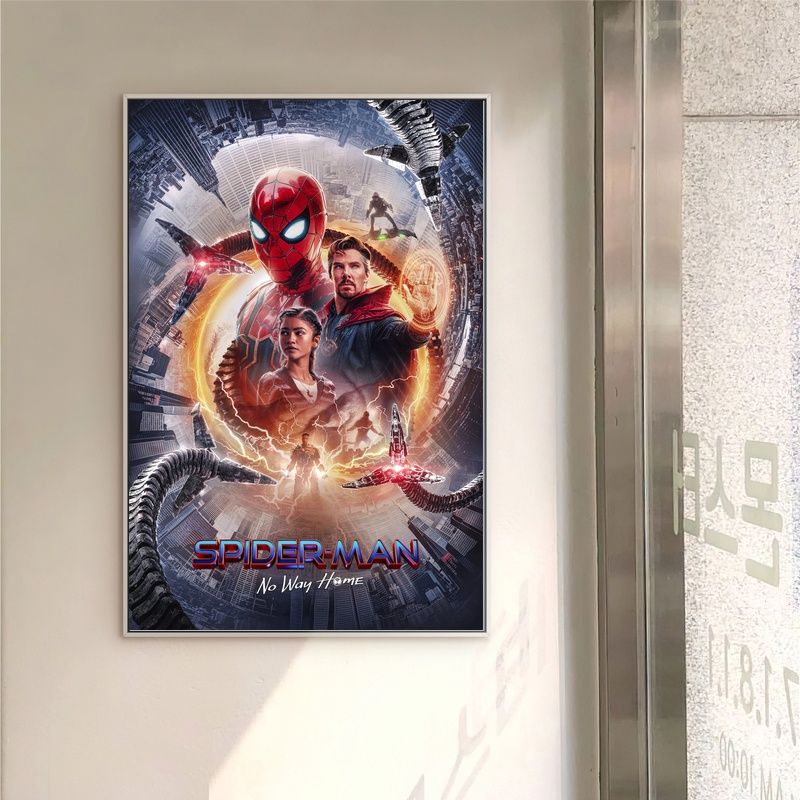 Spiderman No Way Home 2021 MOVIE Poster Canvas Wall Art Home Decor (No Frame) - Image 2