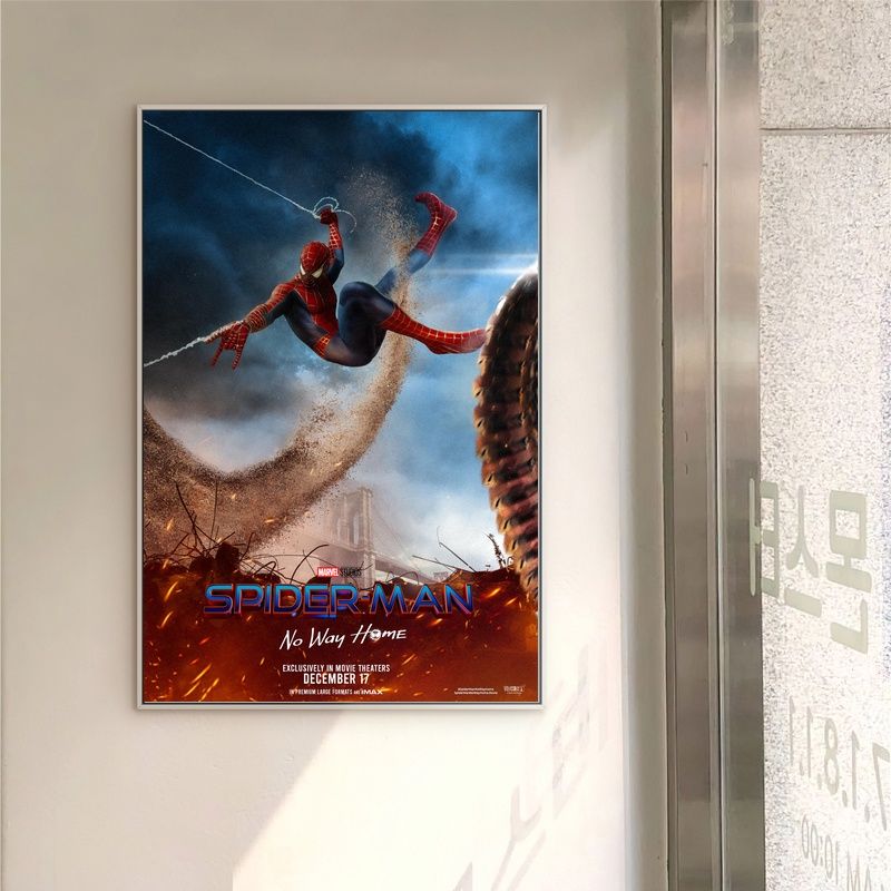 Spiderman No Way Home 2021 MOVIE Poster Canvas Wall Art Home Decor (No Frame)