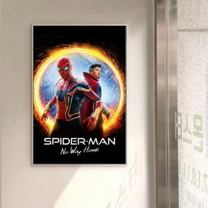 Spiderman No Way Home 2021 MOVIE Poster Canvas Wall Art Home Decor (No Frame)