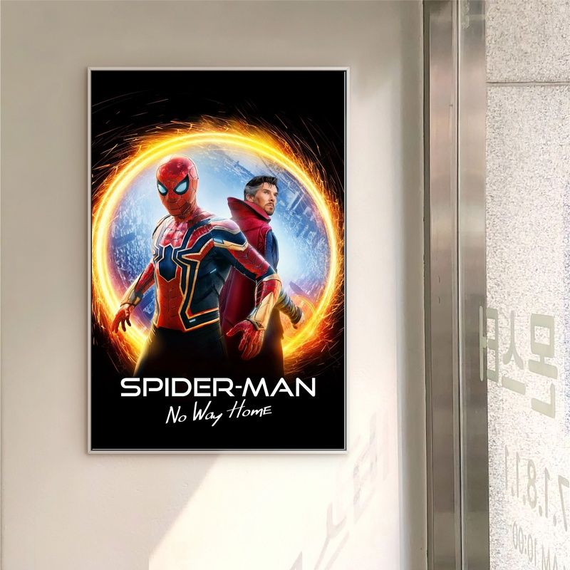 Spiderman No Way Home 2021 MOVIE Poster Canvas Wall Art Home Decor (No Frame)