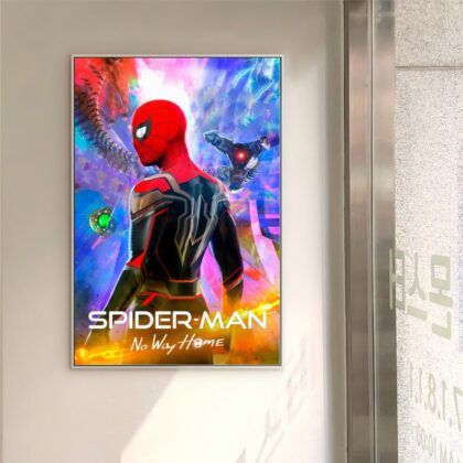 Spiderman No Way Home 2021 MOVIE Poster Canvas Wall Art Home Decor (No Frame)