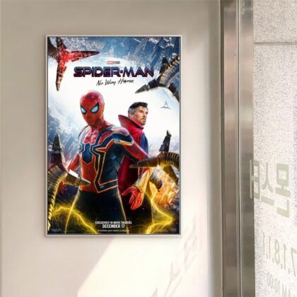 Spiderman No Way Home 2021 MOVIE Poster Canvas Wall Art Home Decor (No Frame)