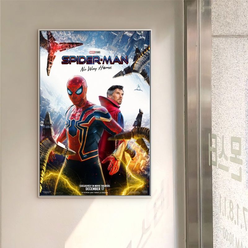 Spiderman No Way Home 2021 MOVIE Poster Canvas Wall Art Home Decor (No Frame)