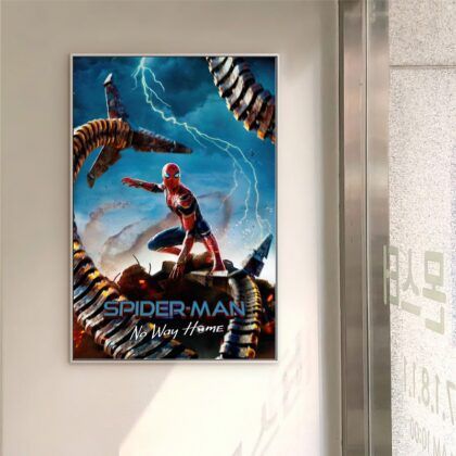 Spiderman No Way Home 2021 MOVIE Poster Canvas Wall Art Home Decor (No Frame)