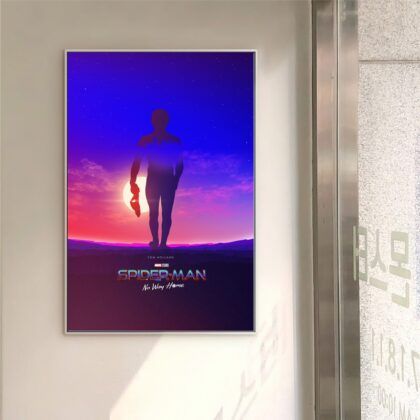 Spiderman No Way Home 2021 MOVIE Poster Canvas Wall Art Home Decor (No Frame)