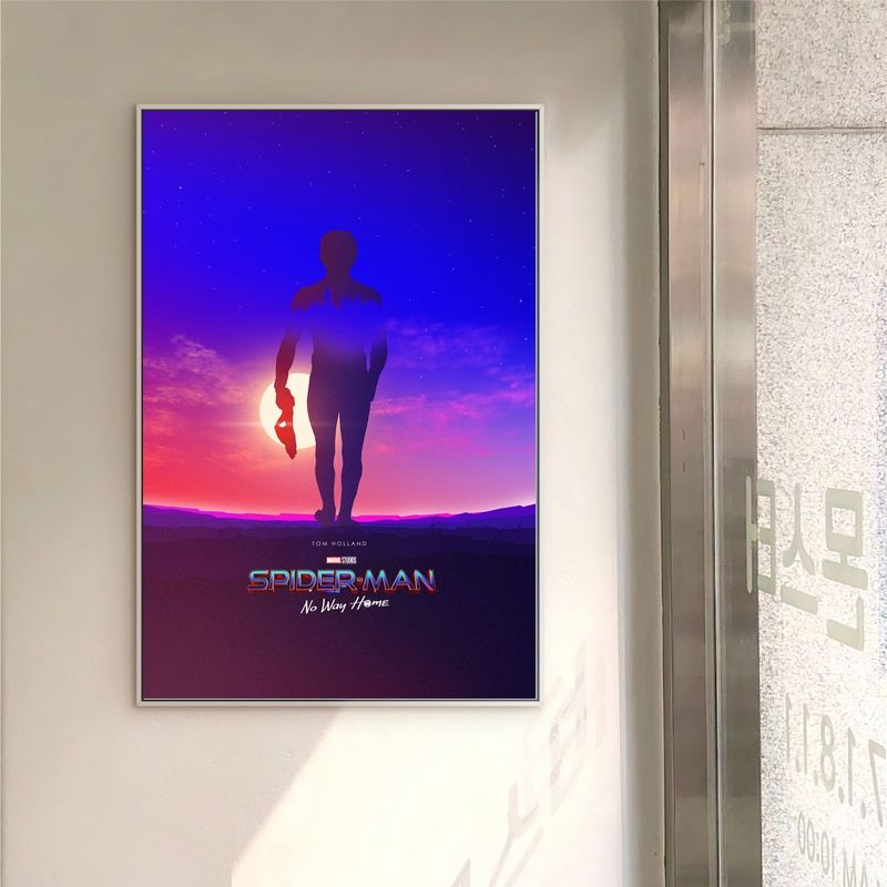 Spiderman No Way Home 2021 MOVIE Poster Canvas Wall Art Home Decor (No Frame)