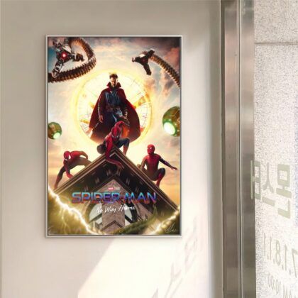 Spiderman No Way Home 2021 MOVIE Poster Canvas Wall Art Home Decor (No Frame)