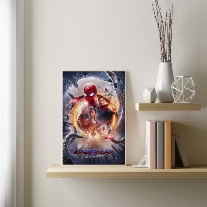 Spiderman No Way Home 2021 MOVIE Poster Canvas Wall Art Home Decor (No Frame)