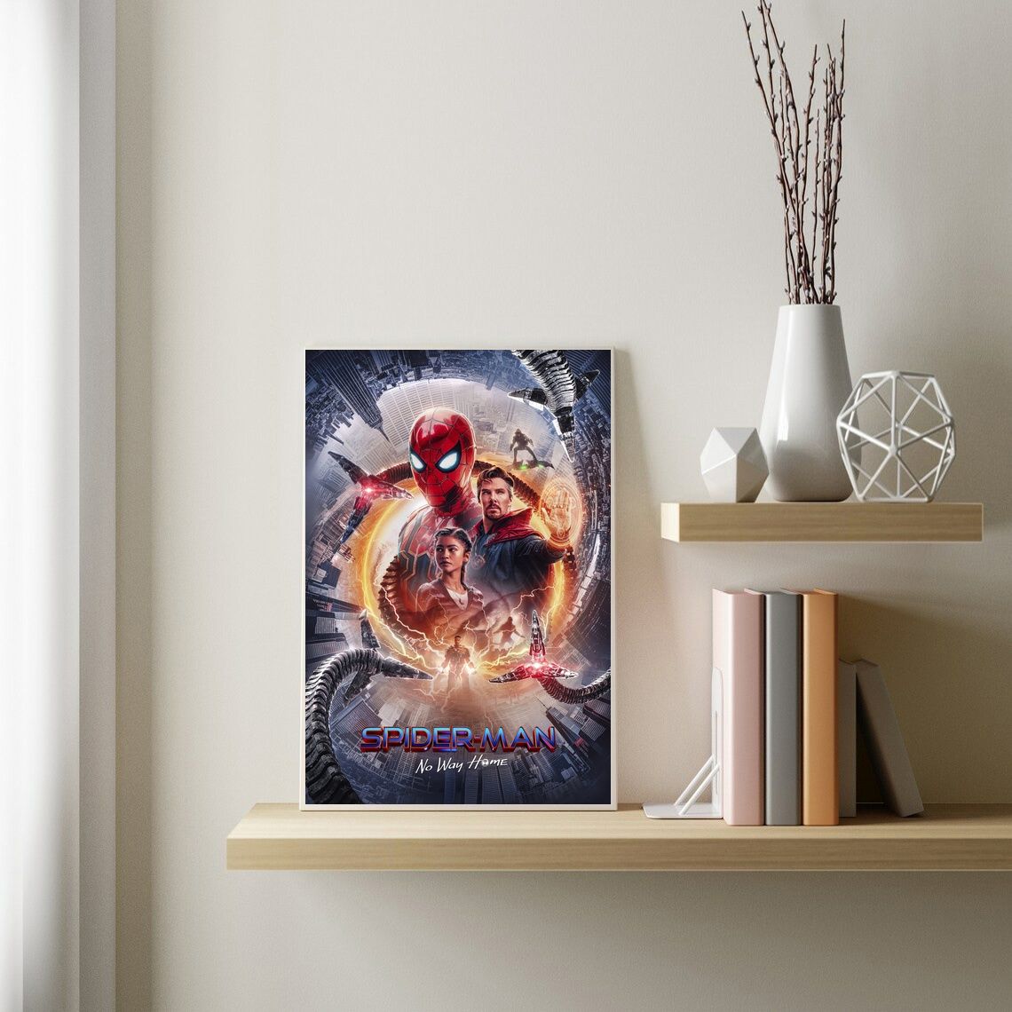 Spiderman No Way Home 2021 MOVIE Poster Canvas Wall Art Home Decor (No Frame)