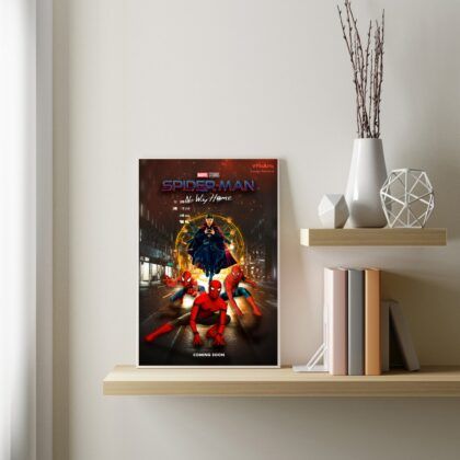 Spiderman No Way Home 2021 MOVIE Poster Canvas Wall Art Home Decor (No Frame)
