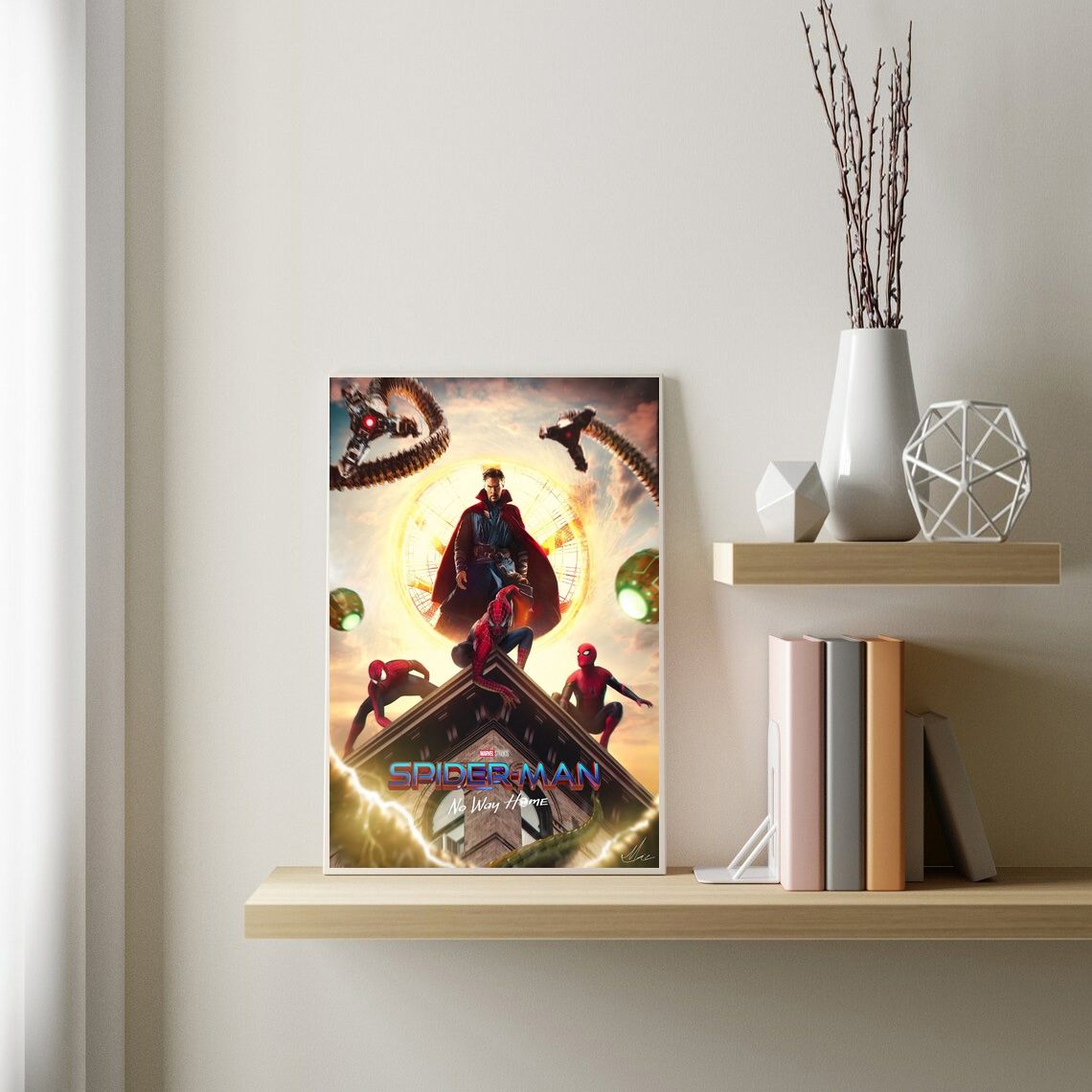 Spiderman No Way Home 2021 MOVIE Poster Canvas Wall Art Home Decor (No Frame) - Image 3