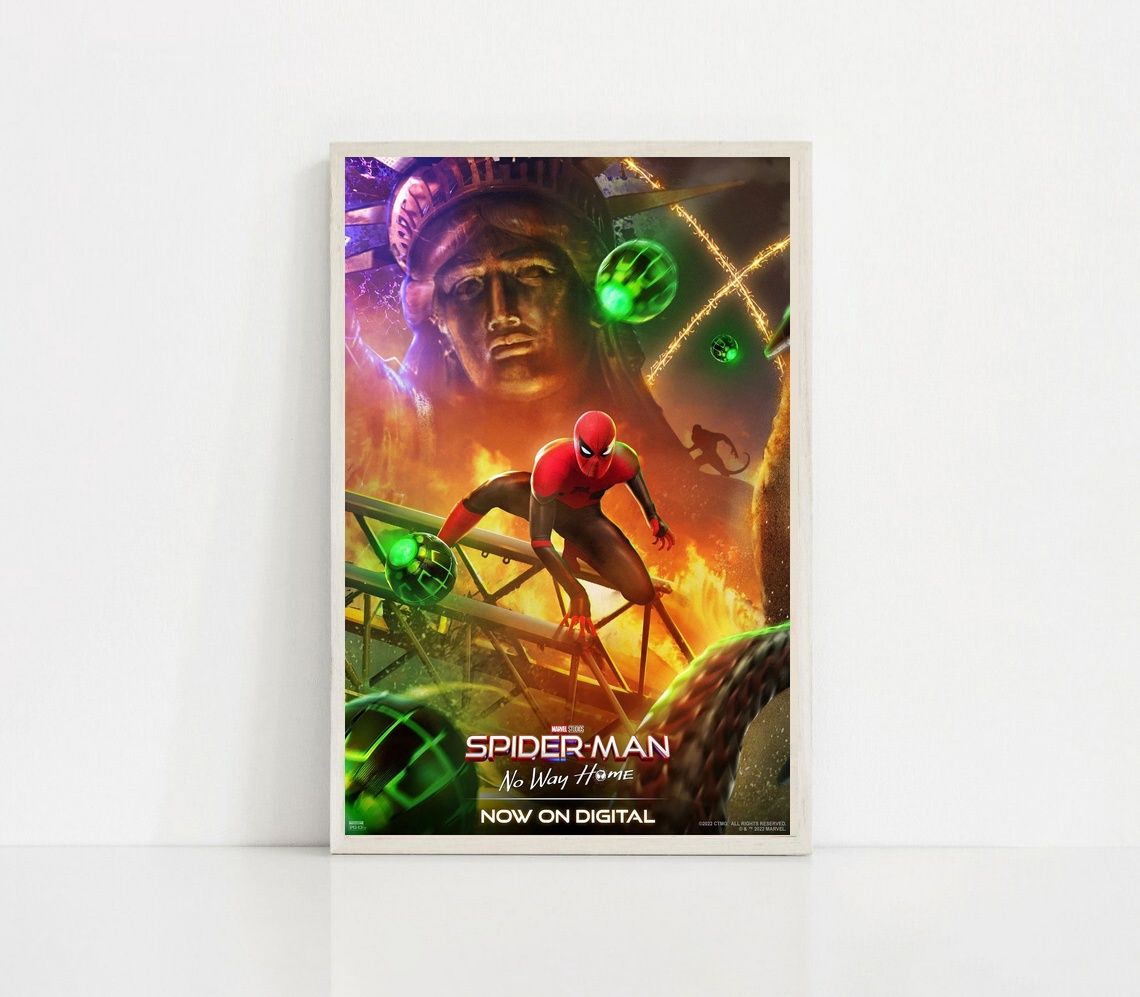 Spiderman No Way Home 2021 MOVIE Poster Canvas Wall Art Home Decor (No Frame) - Image 4