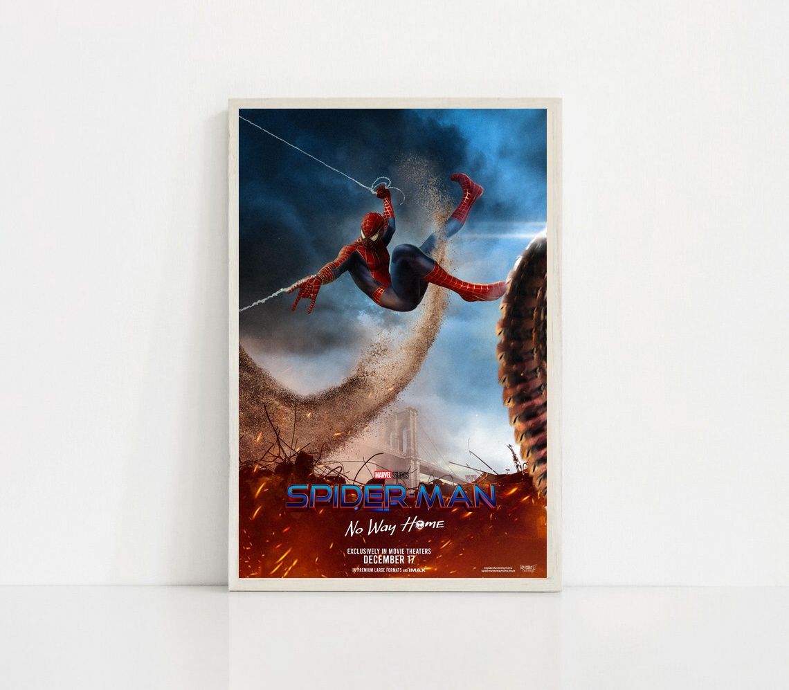 Spiderman No Way Home 2021 MOVIE Poster Canvas Wall Art Home Decor (No Frame) - Image 4