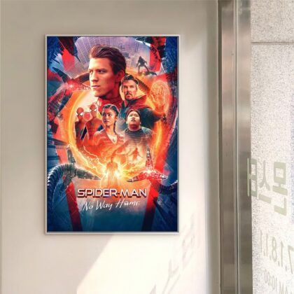 Spiderman No Way Home 2021 MOVIE Poster Canvas Wall Art Home Decor (No Frame)