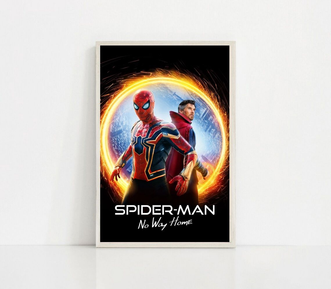 Spiderman No Way Home 2021 MOVIE Poster Canvas Wall Art Home Decor (No Frame) - Image 4