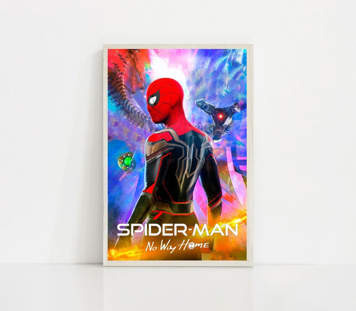 Spiderman No Way Home 2021 MOVIE Poster Canvas Wall Art Home Decor (No Frame) - Image 4