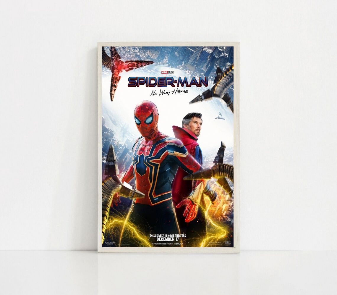 Spiderman No Way Home 2021 MOVIE Poster Canvas Wall Art Home Decor (No Frame) - Image 4