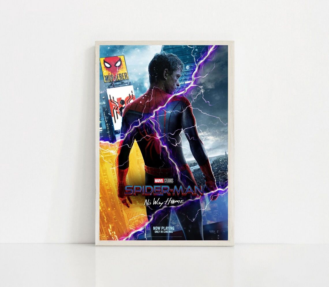 Spiderman No Way Home 2021 MOVIE Poster Canvas Wall Art Home Decor (No Frame) - Image 4