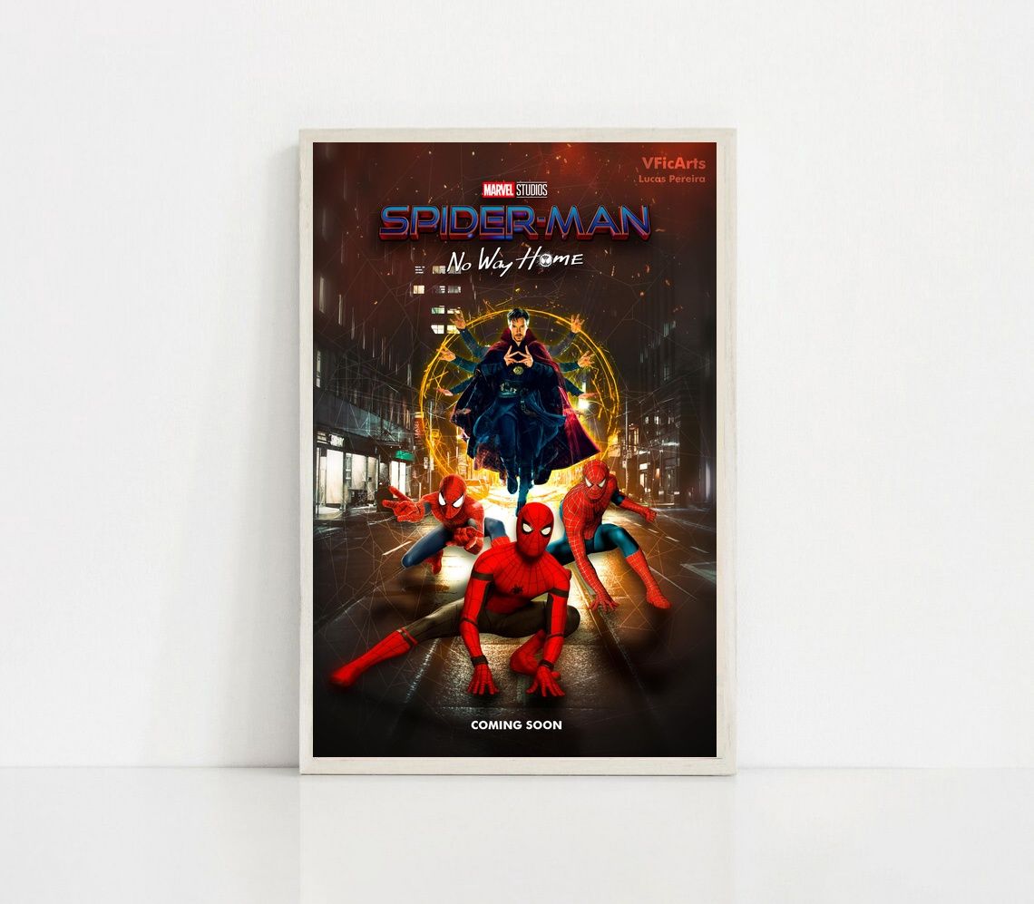 Spiderman No Way Home 2021 MOVIE Poster Canvas Wall Art Home Decor (No Frame) - Image 4