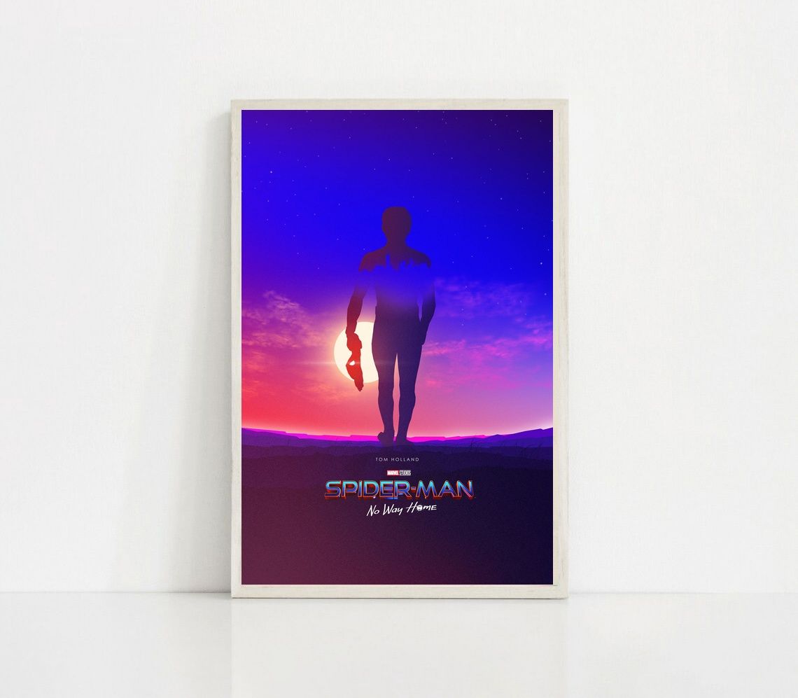 Spiderman No Way Home 2021 MOVIE Poster Canvas Wall Art Home Decor (No Frame) - Image 4