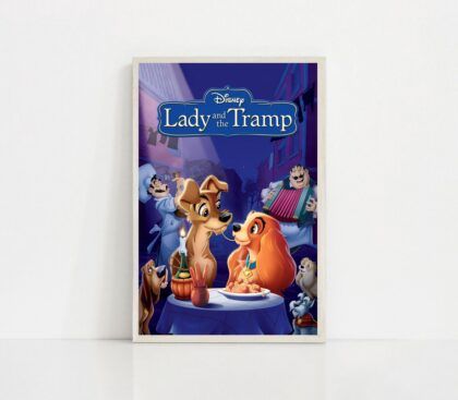 Lady and the tramp MOVIE Poster Canvas Wall Art Home Decor (No Frame)
