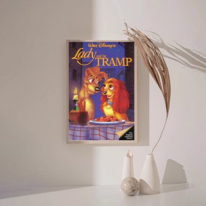 Lady and the tramp MOVIE Poster Canvas Wall Art Home Decor (No Frame)