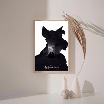 Lady and the tramp MOVIE Poster Canvas Wall Art Home Decor (No Frame)