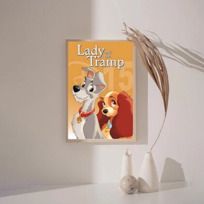 Lady and the tramp MOVIE Poster Canvas Wall Art Home Decor (No Frame) (Copy)